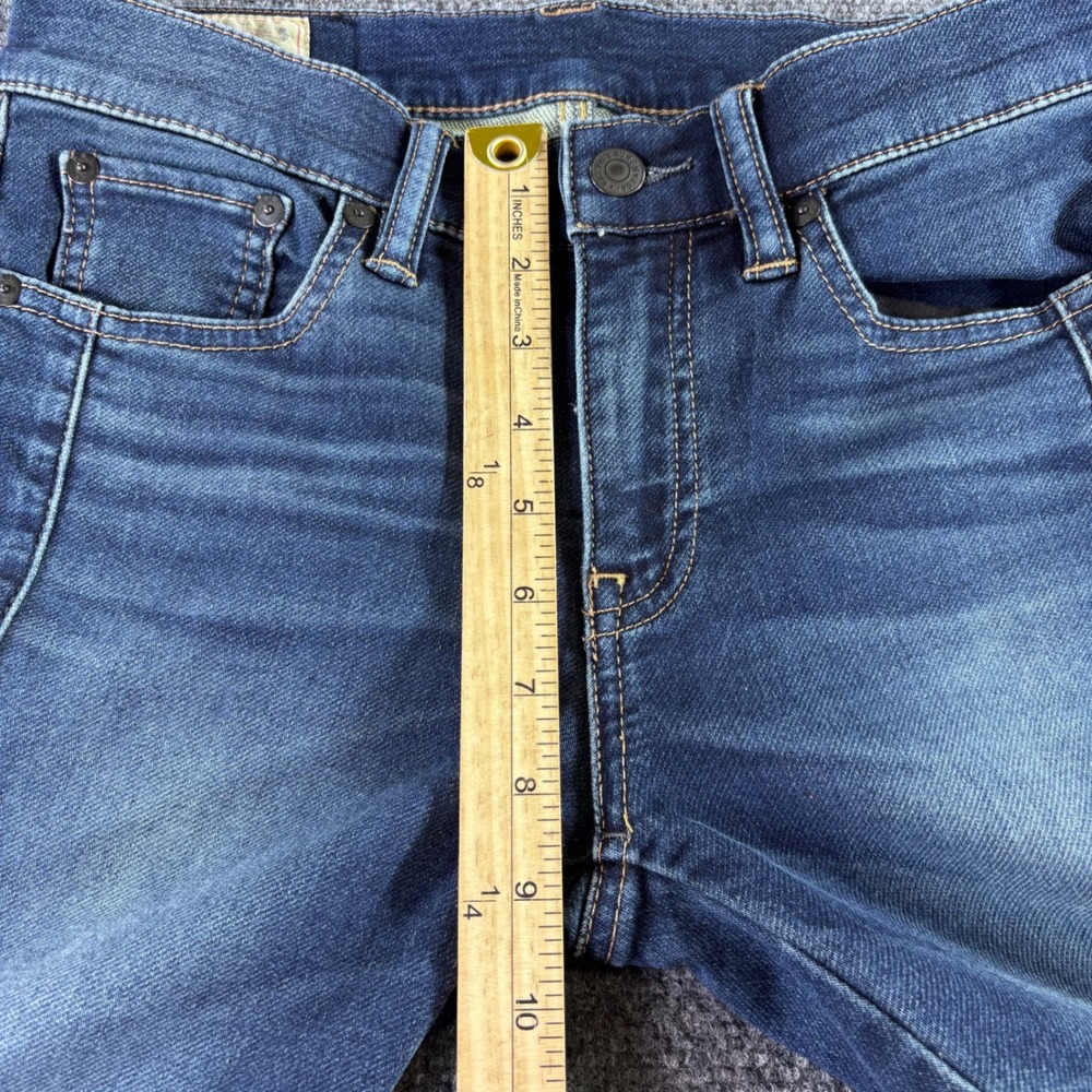 Polo Ralph Lauren Skinny Jeans Womens 28 Blue Moto Ankle Zip Biker Mid Rise - Picture 8 of 9